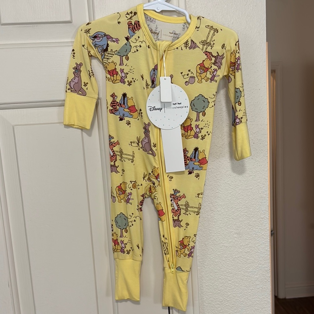 NWT Little Sleepies Winnie the Pooh zippy